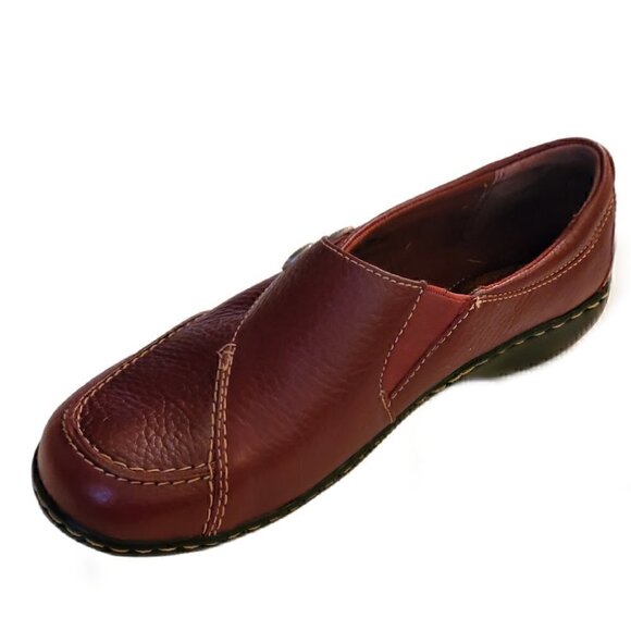 Woman's Clarks Ashland Lane Leather Mules, Leather Slip-On Flats NIB - Picture 2 of 3